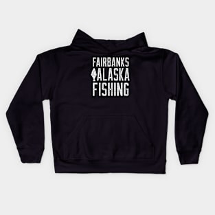 FAIRBANKS ALASKA FISHING Kids Hoodie